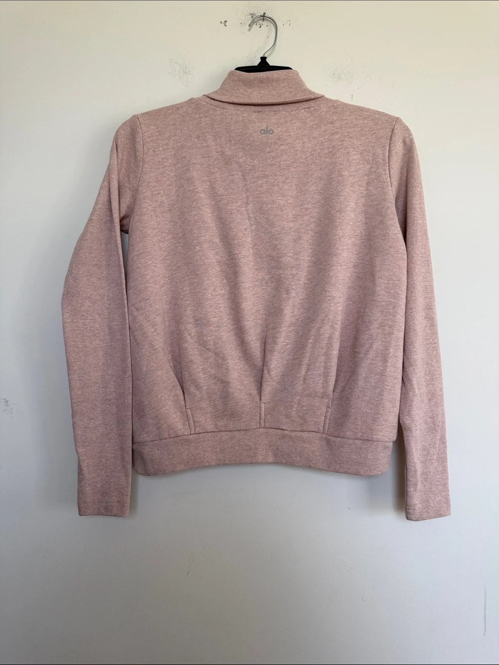 ALO Yoga Blush Pink Cowl Neck Sweater